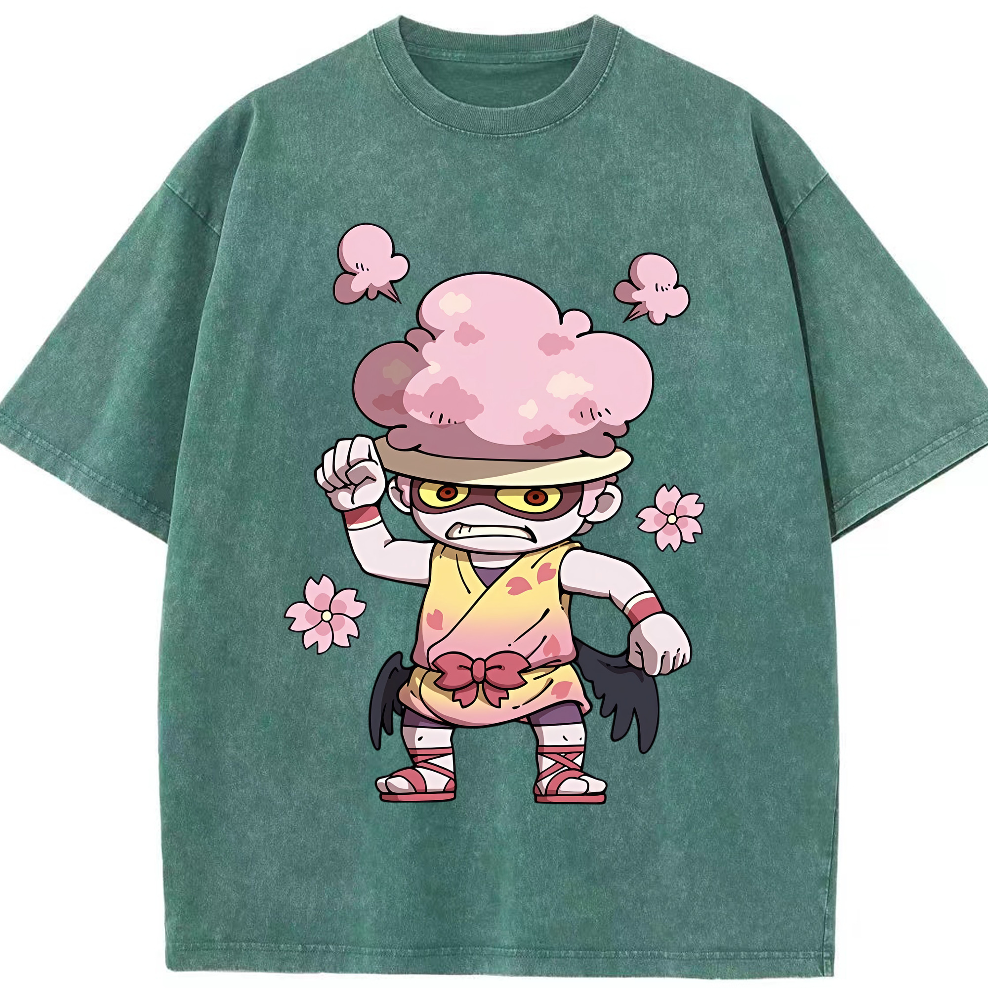 （画像用） 妖怪ウォッチ Yo-kai Watch 綿100% ヴィンテージ風 半袖Tシャツ（フロントプリント）